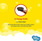 Dishmatic Scrubbee Washing-Up Stainless Steel Scourer for BBQ, Grill, Oven – Kitchen Washing-Up Handle with Easy-Grip Handle