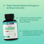 Iodine Supplement from Sea Vegetable Complex – Dietary Supplement for Metabolism, Thyroid Function,Energy Support & Immune Health, 60 Vegan Capsules