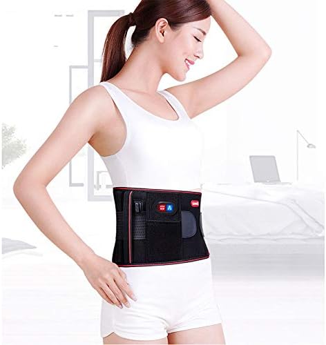 Back Support Belt, Adjustable Breathable Lower Back Brace, Far Infrared Lumbar Belt Fit Injury Prevention (Size : M)