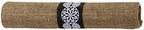 Hoffmaster 120006 FashnPoint Burlap CaterWrap with Print Dinner Napkin and Black Cutlery, Pre-Rolled, 15.5" Length x 15.5" Width, Natural (2 Bags of 50) (Pack of 100), 15.5" x 15.5"