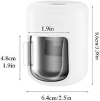 Wall Mounted Automatic Toothpaste Squeezer, White Plastic, Dustproof Cover, No-Drill Installation, Bathroom Organizer