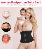 Gotoly Waist Trainer for Women Corset Shapewear Tummy Control Faja Body Shaper Waist Cincher Slim Postpartum Belly Band