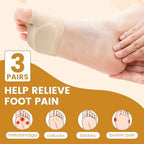 3 Pairs Metatarsal Foot Pads for Women and Men, Foot Pads for Balls of Feet Cushions Pain Relief, Morton's Neuroma Relief, Metatarsal Support
