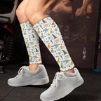 Leg Compression Sleeve for Men Women Footless Compression Stockings Football Leg Sleeves for Shin Splint Relief
