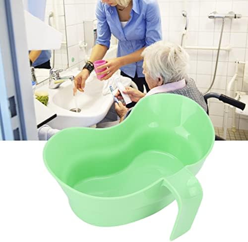 Emesis Basin, Kidney Tray Plastic with Handle, Oral Care Spit Cup Vomit Bowl, Elderly Mouth Wash Toothbrushing Basin, Emesis Cup for Elderly Bedridden