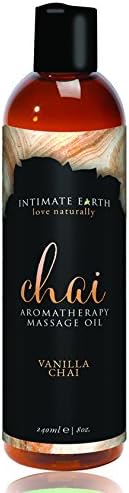 Intimate Organics Chai Vanilla Massage Oil, 4.06 Ounce