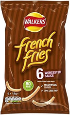 Walkers French Fries Worcester Sauce 6 Pack 150g