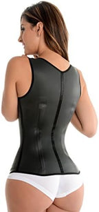Fiorella Shapewear Latex Vest Waist Trainer Cincher Steel Boned Chaleco Fajas Colombianas Reductoras 202B2