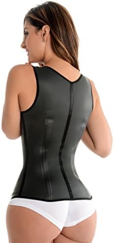 Fiorella Shapewear Latex Vest Waist Trainer Cincher Steel Boned Chaleco Fajas Colombianas Reductoras 202B2