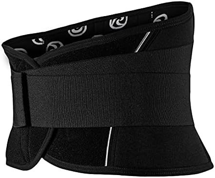 Rehband X-Stable Back Support, Neoprene back compression support 5mm, strong support for fitness and daily life, stabilizes lower back, Colour:Black, Size:X-Large