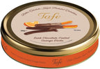 Tafe Dark Chocolate Coated Orange Sticks – Premium Belgian Bitter Chocolate – Gourmet Citrus Candy Gift Tin Box – 300g (10.5 oz)