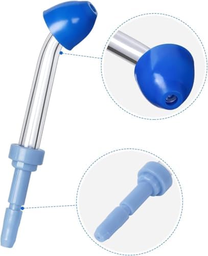 Nose Washing Tips Accessories Compatible with Waterpik Oral Irrigator Wp100 Wp-450 Wp-250 Wp-300 Wp-660 Wp-900 WP-100 WP-580 WP-662 WF-20 Handle Assembly/Nose Cleaner Kit (2 PCS)