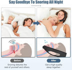 Chin Strap for Sleeping - Anti Snoring Devices - Comfortable Stop Snoring Solution - Adjustable Breathable - Simple and Effective Anti Snoring Chin Strap (Black)-YXGCC