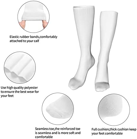 Fashion Compression Socks,Performance Cushioned Athletic Crew Socks for Running,Athletic