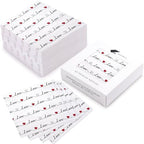 WRAPAHOLIC 50Pcs Valentine's Day Paper Napkins - 3-Ply Love Heart Disposable Cocktail Paper Napkin for Wedding, Anniversary, Party Tableware Party Supplies - 5 x 5 In