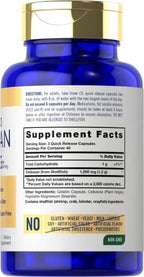Carlyle Chitosan Supplement 1200mg | 120 Quick Release Capsules | Non-GMO, Gluten Free | Ultra Lipo