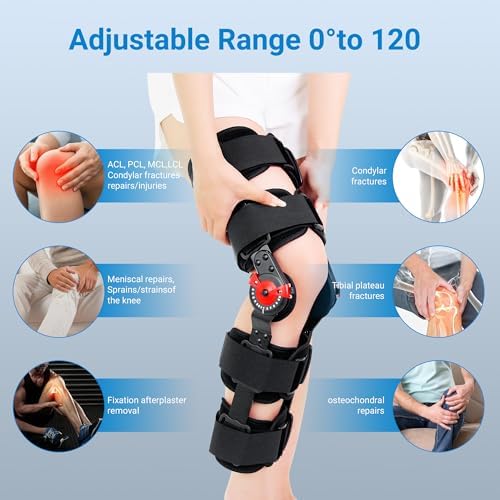 ROM Knee Brace For Children: Hinged Post-Op Knee Brace for Arthritis, ACL, MCL, and PCL Injury – Optimal Support for Rehabilitation