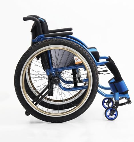 1 Pair 24 Inch Sports Wheelchair Rear Wheels Assembly, 24×1.95 (50-507) All Terrain Outdoor Wheelchair Wheels, 12.7mm Bearings