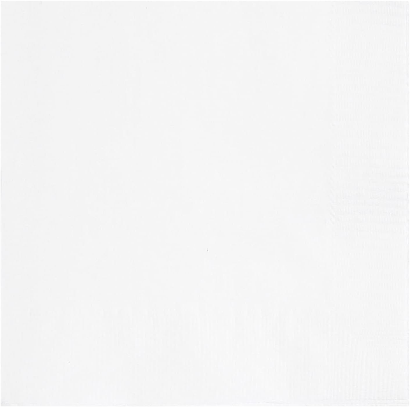 Trimming Shop Disposable White Paper Napkins 2 Ply, 6.5" x 6.5" Solid Luncheon Napkins 20pcs, Disposable Serviettes, Tableware for Indoor, Outdoor Dining, Birthday, Wedding, BBQ, Garden Party
