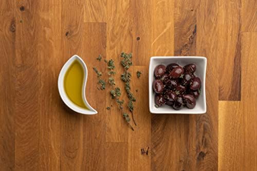 Pack of 4 Kalamon Olives in Vacuum Pack, Kalamata Olives with Greek Oregano and Red Wine Vinegar, Freshly Sealed Olives Kalamata with Extra Virgin Oil 4X200g