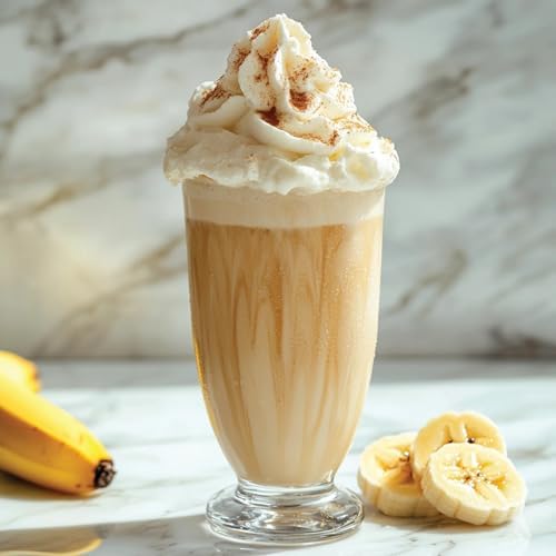 Bits N Things Banana Shake Smoothie Dessert and Beverage Flavoring Syrup | Kosher | 1 Gallon