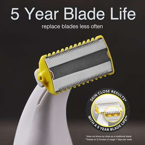 Remington Omniblade Face & Body Shaver for Men, 100% Waterproof, Rechargeable Razor with Removable Head, 35mm Main Blade + 7 Attachments (Adjustable Precision Stubble Combs & Micro Trimmer)