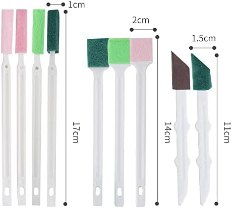 10Pcs Household Crevice Cleaning Brush Crevice Hole Brush Toilet Bowl Brush Window Door Track Brush Keyboard Deep Scrubber Cleaner #3