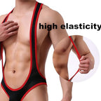 Men's Jockstrap Leotard Underwear Jumpsuits Wrestling Singlet Stretch Thong Bodysuit Comfy Touch Sexy One-Piece