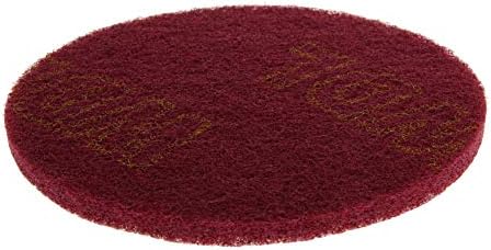 Utoolmart 5 Inch Scrubber Scouring Pads Scuffing Disc Hoop and Loop Surface Conditioning Disc Red 8Pcs