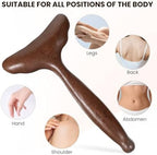Wood Therapy Massage Tool, Lymphatic Drainage Massager, Body Gua Sha Paddle, Wood Therapy Paddle for Cellulite Reduction,Muscle Tension Release,Bodys Contouring and Shaping, 6.2×3.5”