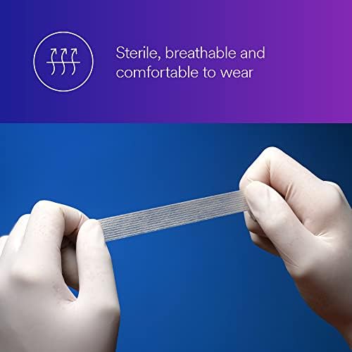 3M™ Steri-Strip™ Reinforced Adhesive Skin Closures, R1541, 1/4 in x 3 in (6 mm x 75 mm), 50 Bag/Carton, 4 Carton/Case
