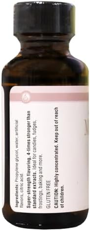 LorAnn Oils Super Strength Flavoring - Used For Candy Making, Flavoring Extracts, Baking, Hard Candy, and Flavor Oils - Bold, Natural Flavors 4X Stronger Than Extracts - Marshmallow, 1 fl oz