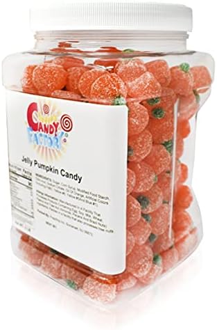 Sarah's Candy Factory Soft Jelly Pumpkin Candy in Jar, 3 Lbs