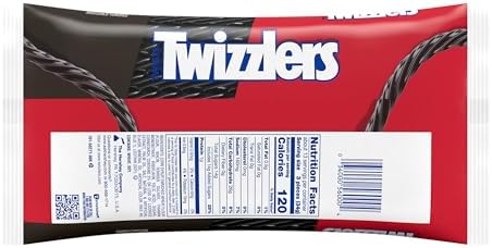 TWIZZLERS Twists Licorice Flavored Licorice Style, Chewy Candy Bag, 16 oz