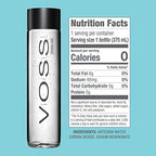 VOSS Sparkling Water From Norway Naturally Pure For A Crisp, Refreshing Taste, 375 Ml Glass Bottled Water 12.7 Fl Oz (Pack Of 9)