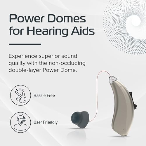 Hearing Aid Domes, Power Domes for Hearing Aids, 10Pcs Resound Hearing Aid Domes (Medium)