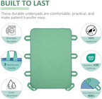 Positioning Bed Pad with 8 Reinforced Handles-34 x 52"-Reusable and Washable Transfer Sheet, Aid Assistant for Turning and Repositioning for Elderly, Incontinence Patients, Bedridden and Caregivers