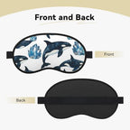 Killer Whale ﻿Blackout Sleep Mask Soft Breathable Eye Cover for Meditation Travel