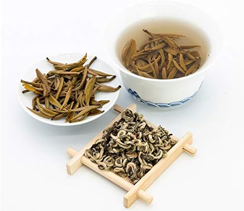 Oriarm Snail Jasmine Green Tea Loose Leaf - Chinese Fujian Green Jasmine Tea Yu Luo 100g Ziplock Resealable Bag