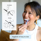 PUL 2-in-1 Aligner Removal Tool and Chewies for Invisalign Aligners, Retainers and Trays - Patented Invisalign Remover Tool for Easy Removal & Secure Fit - Pack of 1, Blue