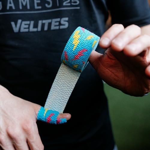 WARM BODY COLD MIND Lifting Thumb Tape for Weightlifting |1.5" x 20.6ft| - Hook Grip Tape for Gym, Powerlifting, Deadlift, Weight Lifting, Athletic Finger Wrap