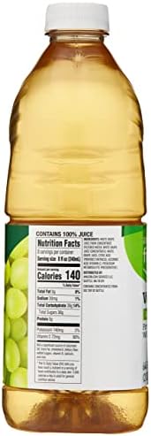Amazon Grocery, White Grape Juice, 64 Fl Oz (Previously Amazon Fresh, Packaging May Vary) (Pack of 2)