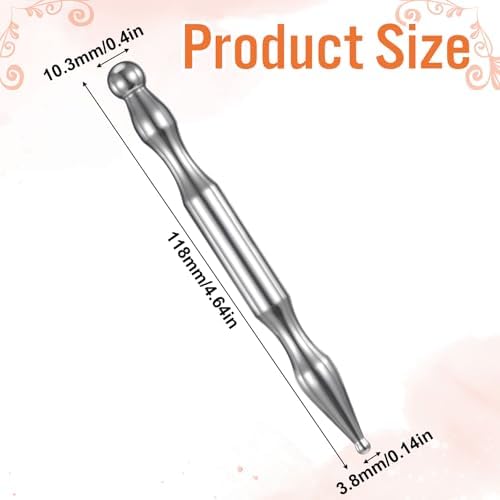 Xthrotsenk Tmj Pen Acupressure Face Stick Fascia Tool Acupuncture Pen Fascia Stick Facial Reflexology Tools Massage Pens for Face Body Point (Silver)