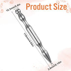 Xthrotsenk Tmj Pen Acupressure Face Stick Fascia Tool Acupuncture Pen Fascia Stick Facial Reflexology Tools Massage Pens for Face Body Point (Silver)