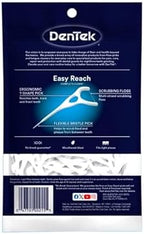 DenTek Complete Clean Easy Reach Floss Picks, No Break & No Shred Floss, 75-Count, 3 Pack