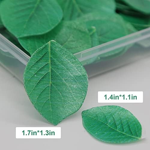 92pcs Edible Leaves Edible Green Cake Cupcake Toppers Edible Wafer Paper Leaf Cake Decoration for Hawaii Aloha Summer Theme Wedding Birthday Baby Shower Party