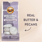 Mexican Wedding Cookies, 6 Ounce (Pack of 3), Buttery Cookies with Pecans and Dusted with Powdered Sugar by La Monarca Bakery