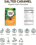 Alter Eco | Salted Caramel Truffles | 58% Pure Dark Cocoa, Fair Trade, Organic, Non-GMO, Gluten-Free Dark Chocolate Truffles | 20 Truffles