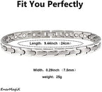 Magnetic Ankle Bracelets for Women, Pure Titanium Magnetic Anklet, Magnetic Jewelry Gift (0029s)