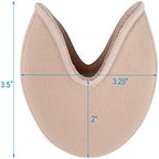 Cosmos 1 Pair Ballet Pointe Shoe Sock - Ballet Dance Pointe Toe Pads Pouch, Knitted Fabric Soft Spong Toe Covers, Relief Forefoot Pain Protect Toes for Point Shoes (Low Cut Crescent Pads)